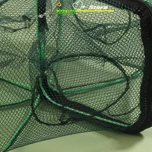 AN.MART Lưới Câu Gấp Lục Giác 6 Lỗ Lưới Câu Lưới Đúc Crayfish Tôm Bắt Bể Bẫy Lồng Đa Giác Lưới Dụng Cụ VN