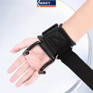 MAKY Fitness Cử tạ Bảo vệ lòng bàn tay Kéo lên Móc cổ tay Thanh ngang Thiết bị thể thao Huấn luyện sức mạnh Móc hỗ trợ tay VN