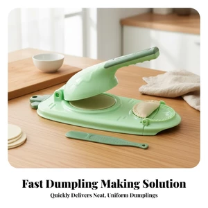 Bánh Bao Uốn Khuôn 2 Trong 1 Bánh Bao Bọc Khuôn Báo Chí Pierogi Máy Làm Bản Lề Bột Báo Chí Da Tay Cầm Mở Rộng