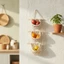Giỏ Dây Cotton Có Đế Bằng Gỗ Tiết Kiệm Không Gian Treo Tường Giỏ Chứa Đồ Treo Túi Tổ Chức Boho Đa Năng