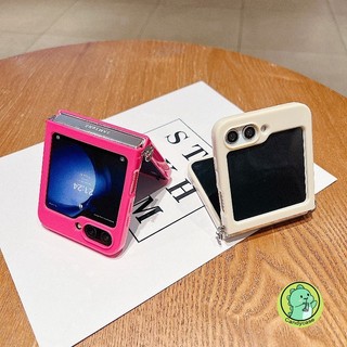 Ốp Điện Thoại Có Thể Gập Lại Cho OPPO Find N3 N2 Flip 5G 4G Vỏ Mềm Chống Sốc Màu Kẹo Đơn Giản Dễ Thương