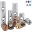 Chất Liệu Thép Carbon Búa Đai Ốc Đầu Búa Đai Ốc Nội Thất Giường Tủ Sách Đầu Nối Hai Trong Một Lỗ Ngang Búa Đai Ốc Vít Phụ Kiện Kết Hợp Tủ Sách Giường Trẻ Em Sofa Nội Thất Phụ Kiện Phần Cứng M5M6