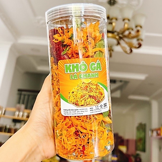 Khô Gà Lá Chanh Loại ngon Đặc biệt - 1Lon pet 300GR