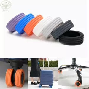 AMBU 4 / 8 Cái / bộ Bảo Vệ Bánh Xe Hành Lý, Bộ Phận Vali Trục Giảm Bánh Xe Mang Hành Lý Du Lịch Giày Bánh Xe, Bánh Xe Tiếng Ồn Bảo Vệ Phụ Kiện Vali Bánh Xe Bảo Vệ Bao Da