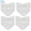 JVSUB 1 / 4 Cái Quần Jean Thắt Lưng Mở Rộng, Điều Chỉnh Cotton Eo Mở Rộng, Phụ Kiện May Mặc Ren Rỗng Phụ Kiện Cho Quần Jean Quần