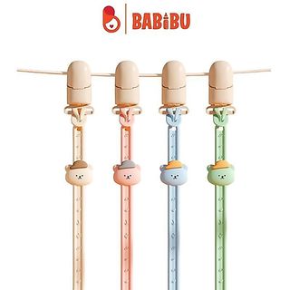 Dây đeo ti giả gặm nướu cho bé họa tiết gấu đáng yêu
