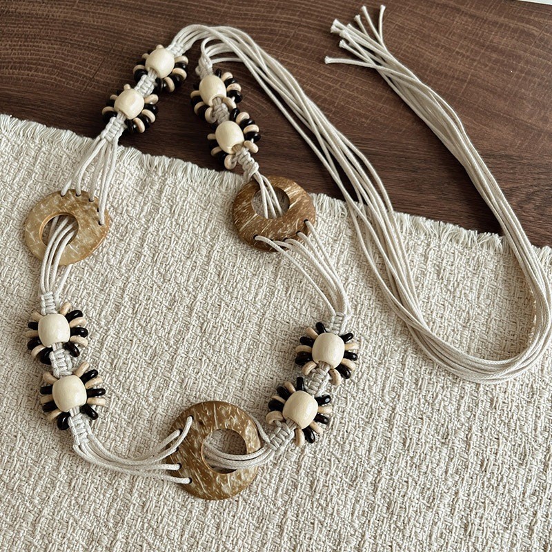 2026 Phong Cách Mới Mùa Hè Kỳ Nghỉ Phong Cách Thắt Lưng Retro Phong Cách Bohemian Dây Thắt Lưng Nữ