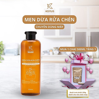[Mua 1 tặng 1] Men Dừa Rửa Chén Máy Konus Homecare Làm Sạch & Khử Mùi Hiệu Quả 500ml