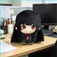 HK1 Hell Girl Enma Ai Plushie Dễ Thương Đen Tóc Dài Mắt Đỏ Kawaii Hoạt Hình Túi Charm KH1