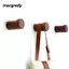 Móc áo MARGREDY, Móc gỗ thiết kế tối giản bằng gỗ tự nhiên, Móc đơn treo tường tối giản có ốc vít Móc trang trí Sử dụng tại nhà