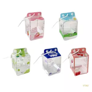 Giữ vui vẻ Sữa Hoạt Hình Hình Túi PVC Trong Suốt Chống Thấm Nước Và Thiết Thực Túi Bảo Quản