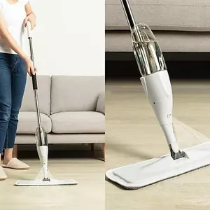 Cây Lau Nhà Phun Sương Tiện Lợi Xoay 360 Độ Có Bình Xịt Nước Lau Sàn Thông Minh Làm Sạch
