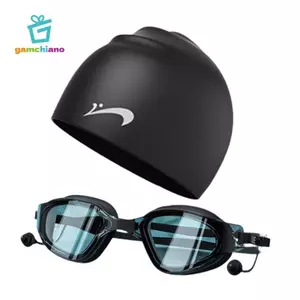Mũ kính bơi, Mũ bơi silicon co giãn cao, Kính bơi chống sương mù
