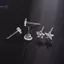 5 Cặp Mini Trong Suốt Nhựa Tai Ngôi Sao Tai Sti Dành Cho Nữ Chống Dị Ứng Earlobe Bảo Trì Cần Bông Tai Trang Sức