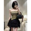 Milyfashion In Hình Ngôi Sao Xù Ống Top Mỏng Hơn Nhìn Một Vai Streamer Không Đều Ngắn Y2K Mùa Hè Phong Cách Mới VMXO Gợi Cảm