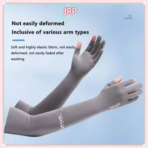 JRP Tay Áo Chống Nắng Chống Tia UV Dài Băng Lụa Thể Thao Tay Bao Tay Nam Nữ 2 Ngón Tay Ngoài Trời Thoáng Khí JRP