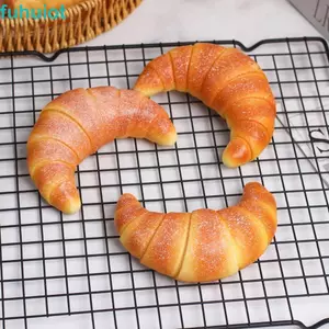 FUHUIOT Bữa Sáng Bóp Đồ Chơi Cảm Giác, Mô Hình Thực Phẩm Giả Bánh Mì Nướng Mô Phỏng Bánh Mì Bóp Đồ Chơi, Vui Nhộn Co Giãn Bóp Mềm Mô Phỏng Bánh Mì Đồ Chơi Phục Hồi Chậm Quà Tặng Trẻ Em