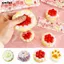 Đồ chơi căng thẳng SMILE Bóp, Chất liệu PU phục hồi chậm Đồ chơi tăng chậm, Bánh mì kẹp thịt tăng chậm Mô phỏng Bánh quy Mô phỏng Bánh sinh nhật dâu tây Đồ chơi tăng cường tập trung