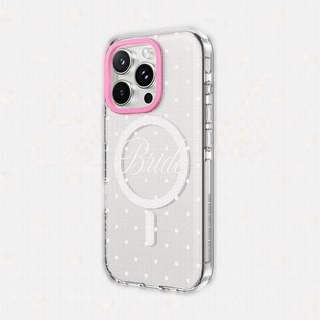 Dot Letters Clear Black HỒNG CAMERA RING EDITION Tác động từ tính Hút trong suốt cho IPhone 17 / 16 / 15 / 14 / 13 Pro Max Air với bao bì cao cấp