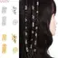 WEETW 40 Chiếc Dreadlocks Hạt, Mũ Tóc Bện Hỗn Hợp Bộ Nhẫn Tóc, Phụ Kiện Tóc Bím Bẩn Kim Loại Kẹp Tóc DIY Tóc Bện Ống Nam