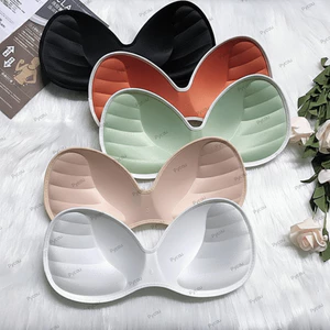 PYCOU Push Up Bra Pads, Miếng lót ngực thoáng khí liền mạch, Tấm lót ngực một mảnh dày có thể tháo rời chất lượng cao dành cho nữ