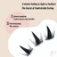 DIY Cluster Eyelash Extensions 6-12mm - Lông mi nở lâu dài màu đen dành cho người mới bắt đầu