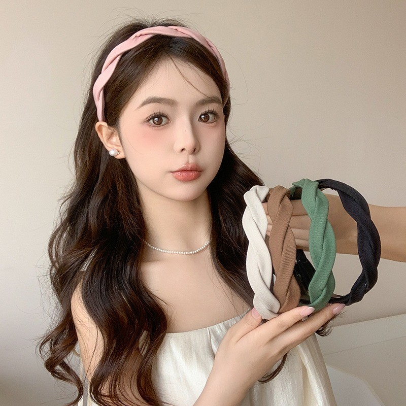 Băng đô thời trang Hàn Quốc đơn giản, phụ kiện tóc trendy