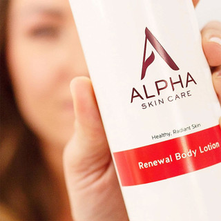 Alpha AHA Skincare Duo Set Exfoliating Body Wash 354ml + Renewal Body Lotion 340g
