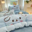 Bộ Vỏ Chăn Ga Gối Nỉ Nhung Hoạt Hình Đáng Yêu Ngộ Nghĩnh - MemMinBedding Luxury