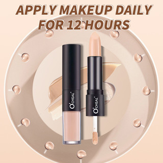 OCHEAL Concealer Liquid Double-Headed Contouring Stick Ba chiều Face Brightening Highlighting Base Stick Sửa đổi bóng mũi