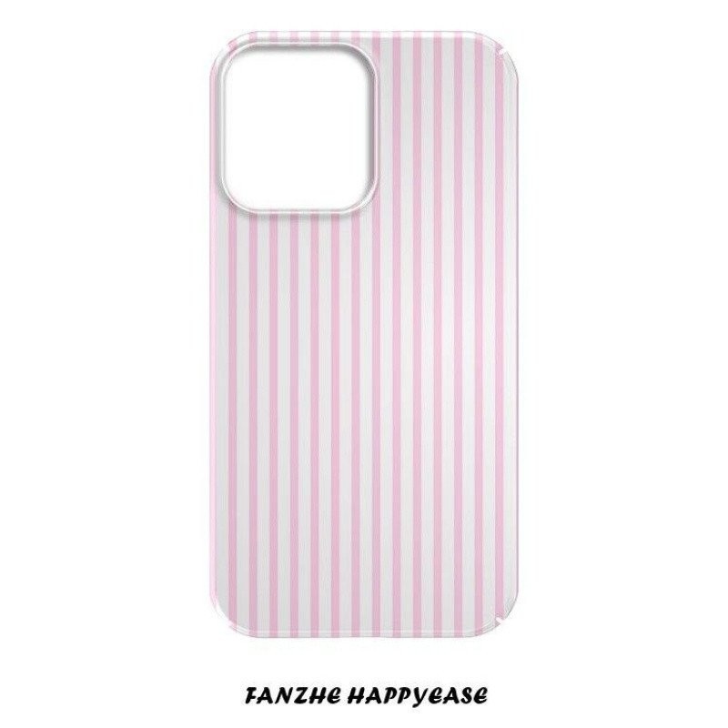 Ốp Điện Thoại Thích Hợp Cho iPhone Hàn Quốc Sọc Đơn Giản 17 / 16 / 15promax / 14 Phim 13 / 12 / 11pro Vỏ Cứng xsmax / xr Phim Hoạt Hình Chống Sốc Lỗ Lớn Bao Gồm Tất Cả NS00
