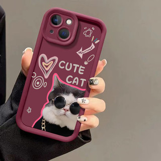 Kính Mát Âm Nhạc Mèo Ốp Lưng Điện Thoại Samsung Galaxy M15 M35 M55 M34 M54 M23 M51 M13 4G 5G Mềm Chống Sốc TPU