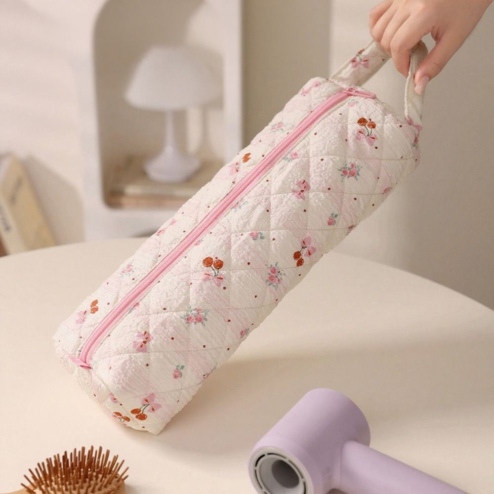 Túi đựng máy sấy tóc SNUGHOUSE, có tay cầm Túi đựng máy uốn tóc dung tích lớn, bông mềm mại dễ thương chống bụi mang theo cho du lịch