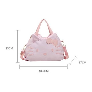 GS4 Hello Kitty Túi Du Lịch KT Mèo Thời Trang Dung Tích Lớn Đa Năng Túi Đeo Vai Nữ Hoạt Hình Túi Tote SG4