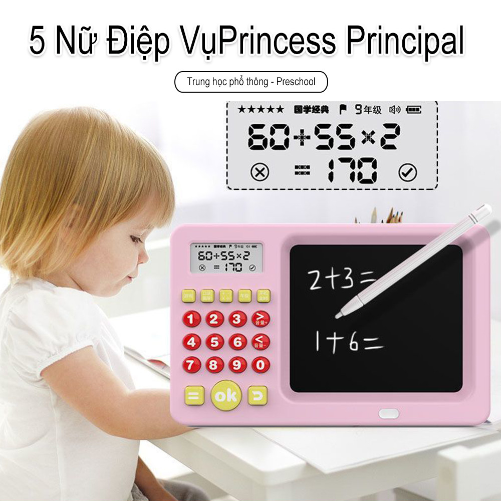 Máy Tính Bảng LCD Máy Tính Nhẩm Luyện Tập Toán Thông Minh Cho Bé