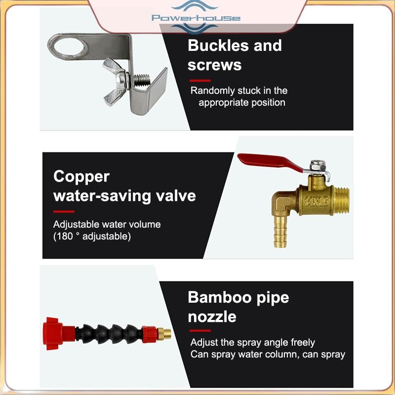 POWER Dust Remover Water er System Vòi phun nước làm mát phun sương cho máy cắt gạch lát Máy mài góc.