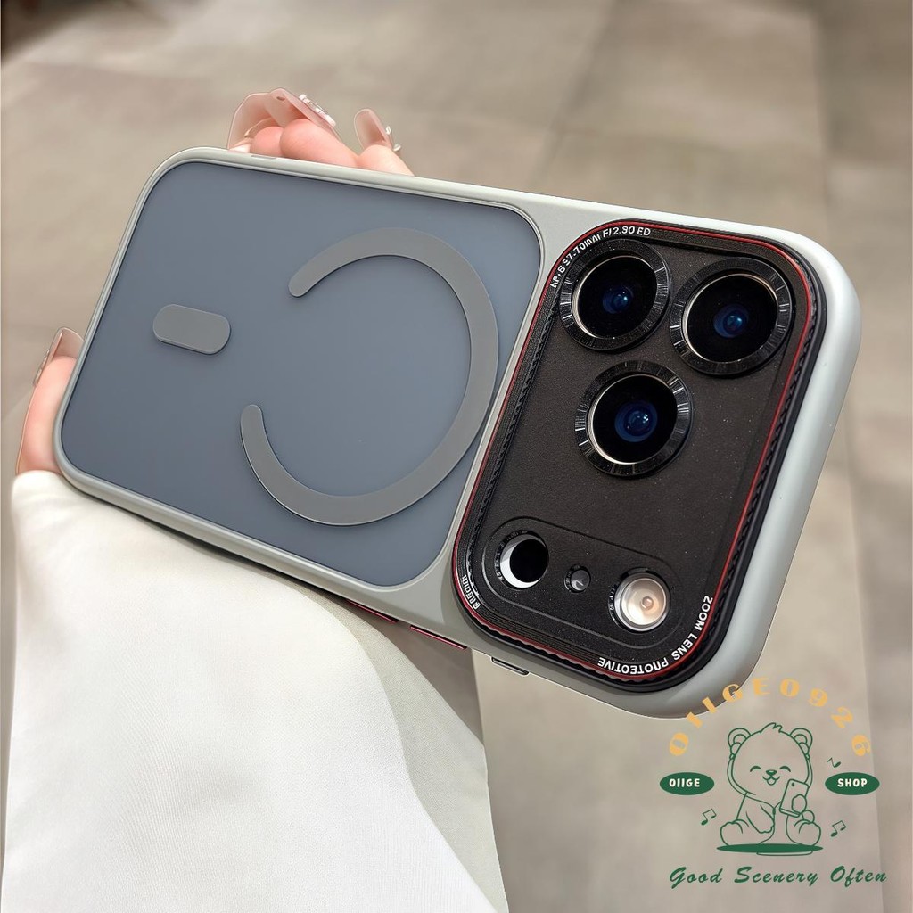 【 Ốp lưng iPhone17 】 Vỏ điện thoại từ tính nhạy cảm với da Lycra iphone17 Pro Max 16 15 cho vỏ iPhone Vỏ mềm silicon TPU chống sốc