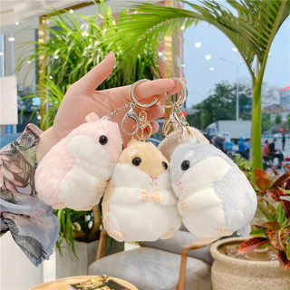 Dễ Thương Hamster Sang Trọng Đồ Chơi Búp Bê Học Túi Mặt Dây Chuyền Hamster Nhỏ Móc Chìa Khóa Cô Gái Quà Tặng Móc Khóa Búp Bê 7WRH