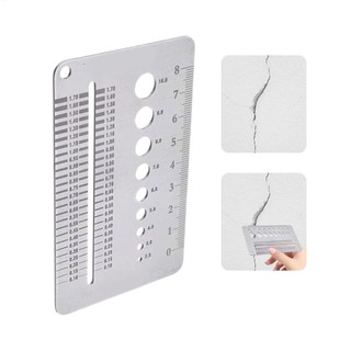Thước đo chiều rộng vết nứt Thước đo khoảng cách thẻ Thước đo độ rộng vết nứt chính xác cho cửa hàng kiểm tra xây dựng tường bê tôngidaevn