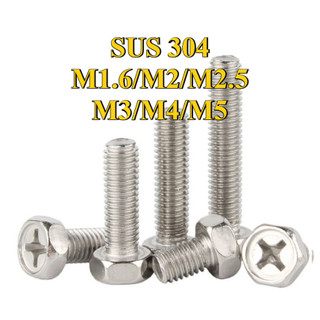 Bulong lục giác ngoài inox 304, ốc inox  lục giác ngoài Bu lông vít M1.6 / M2 / M2.5 / M3 / M4 / M5 * L3-50mm [LXY-CB-1]
