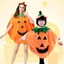 Halloween Pumpkin Grament Costume Cosplay Clothing Hat Set Halloween Party Supply