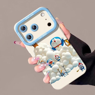 Ốp điện thoại sơn thời trang Snowball Cat cho iPhone17 / 16 / 15 / 14 / 13 / MINI / 12 / 11 / Pro MAX / X / XS / XR / 7 / 8 / 6 Vỏ bảo vệ toàn diện bằng silicon lỏng chống sốc và chống rơi