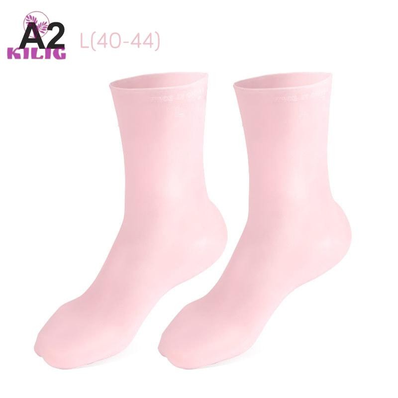 1 Cặp Vớ Silicone Gel Dưỡng Ẩm Bảo Vệ Gót Chân Chống Nứt Nẻ