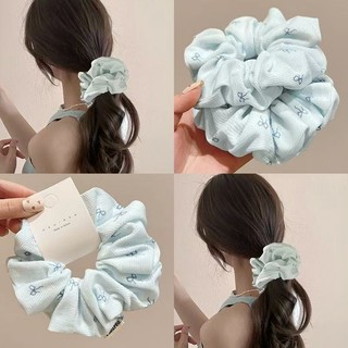 Tươi Xanh Scrunchy Nơ Thắt Nơ - Dây Cao Su Mềm Mại, Độ Đàn Hồi Tốt, Phù Hợp Tạo Kiểu Tóc Và Làm Mũ Đội Đầu
