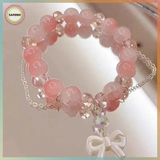 Sản phẩm mới: Vòng tay hạt hồng pha lê thời trang cho nữ và bé gái, quà tặng thẩm mỹ tinh tế
