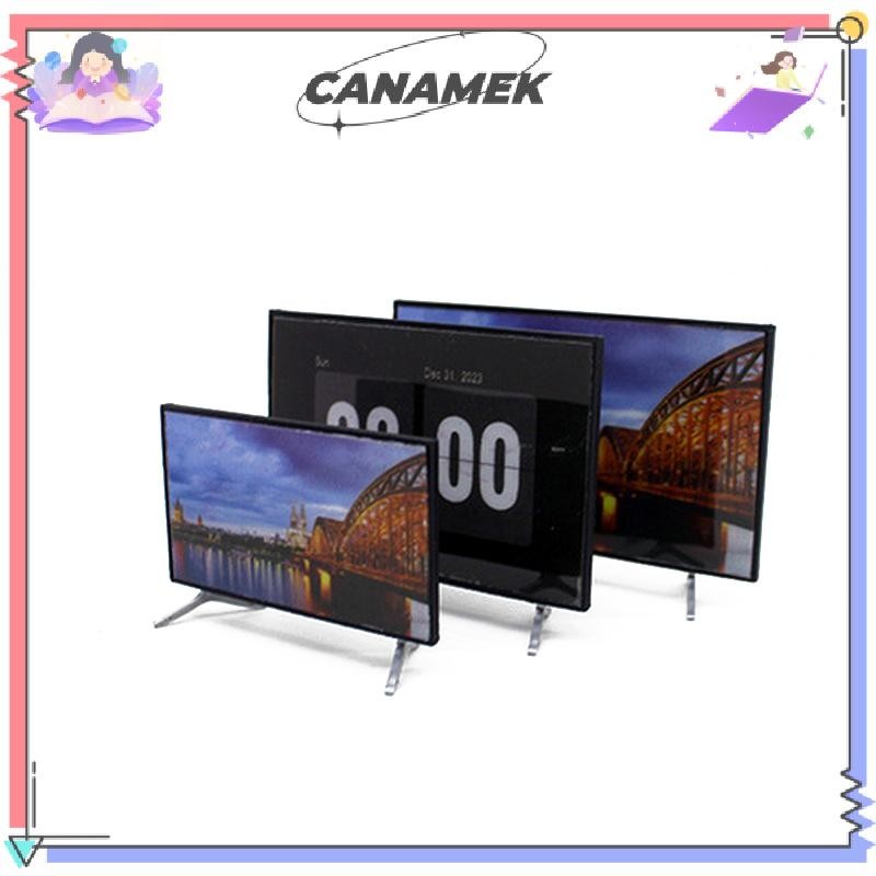 CANAMEK 1: 12 Nhà Búp Bê TV Mô Phỏng Có Chân Đế Nội Thất Thu Nhỏ Mô Hình Nhà Búp Bê Trang Trí Phòng Khách CSF