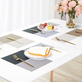 Placemats Thực Phẩm Phương Tây Cách Nhiệt Chống bỏng Đế Lót Ly Bát Thảm Khách Sạn Châu Âu Chống Trơn Trượt Bàn Thảm PVC Hai Mặt TRONG