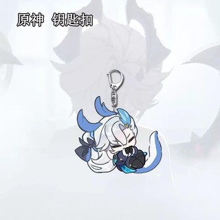 Game Genshin Impact Sethos Mualani Kachina Kinich Emilie Cosplay Keychain Bag Pendant Acrylic Key Chain Keyring Accessor