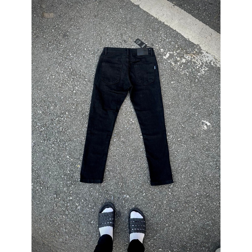 Quần Jeans Đen Trơn Nam LEXRONAN – Quần Bò Co Giãn 4 Chiều, Form Slim Fit, Tôn Dáng, Dễ Phối Đồ #JN01