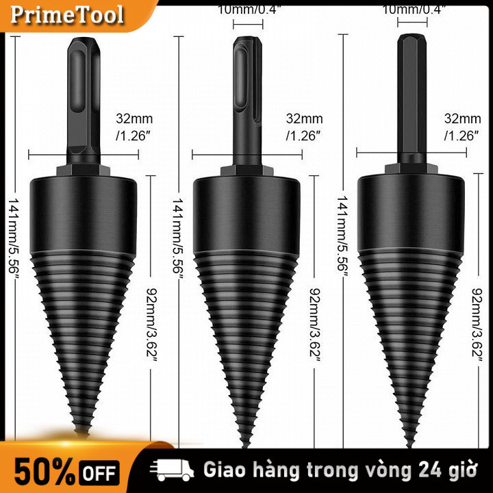 Mũi khoan xẻ gỗ 32mm, dụng cụ tiện dụng, dùng cho máy khoan chia củi